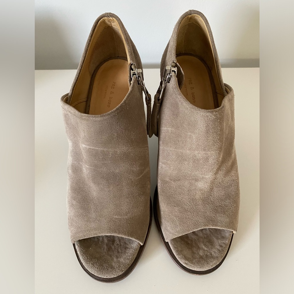 Rag & Bone Suede Open-Toe Ankle Boot - image 3